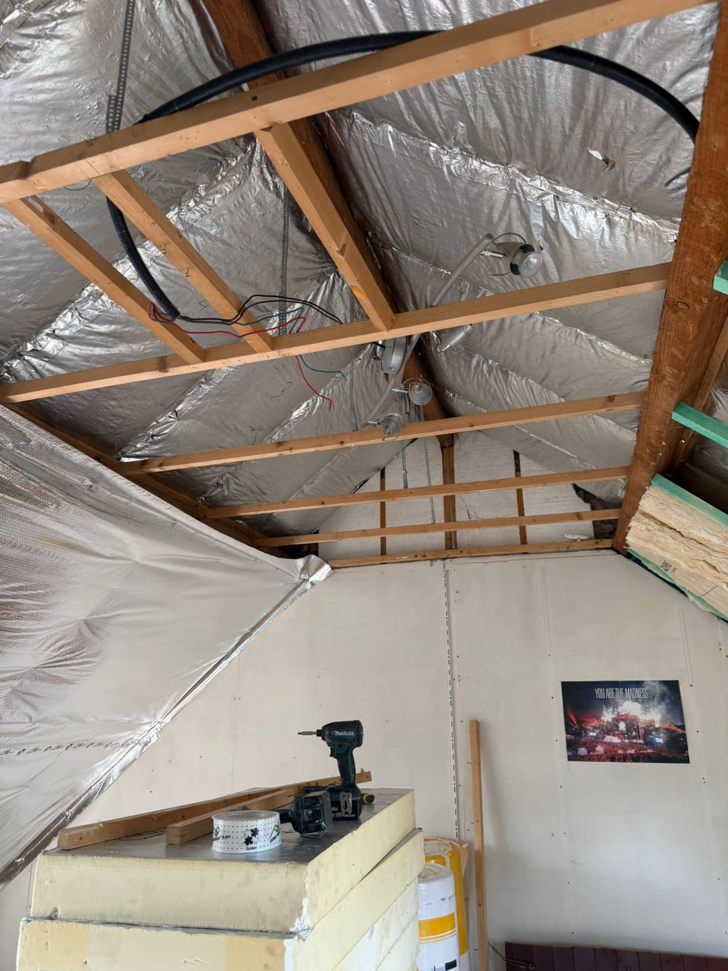 Zolderisolatie met PIR-platen - appartement