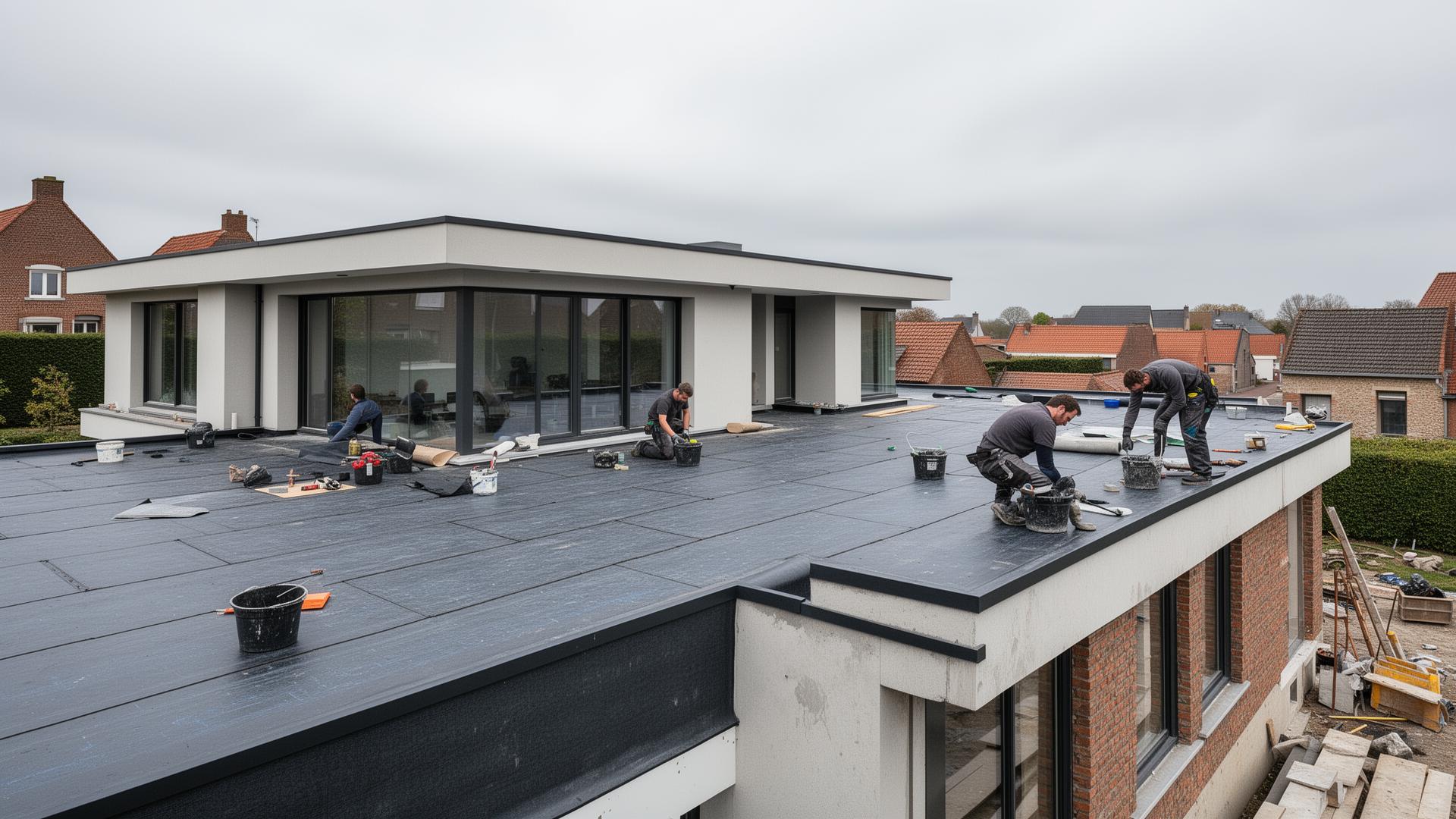 Platte daken: EPDM, roofing & renovatie