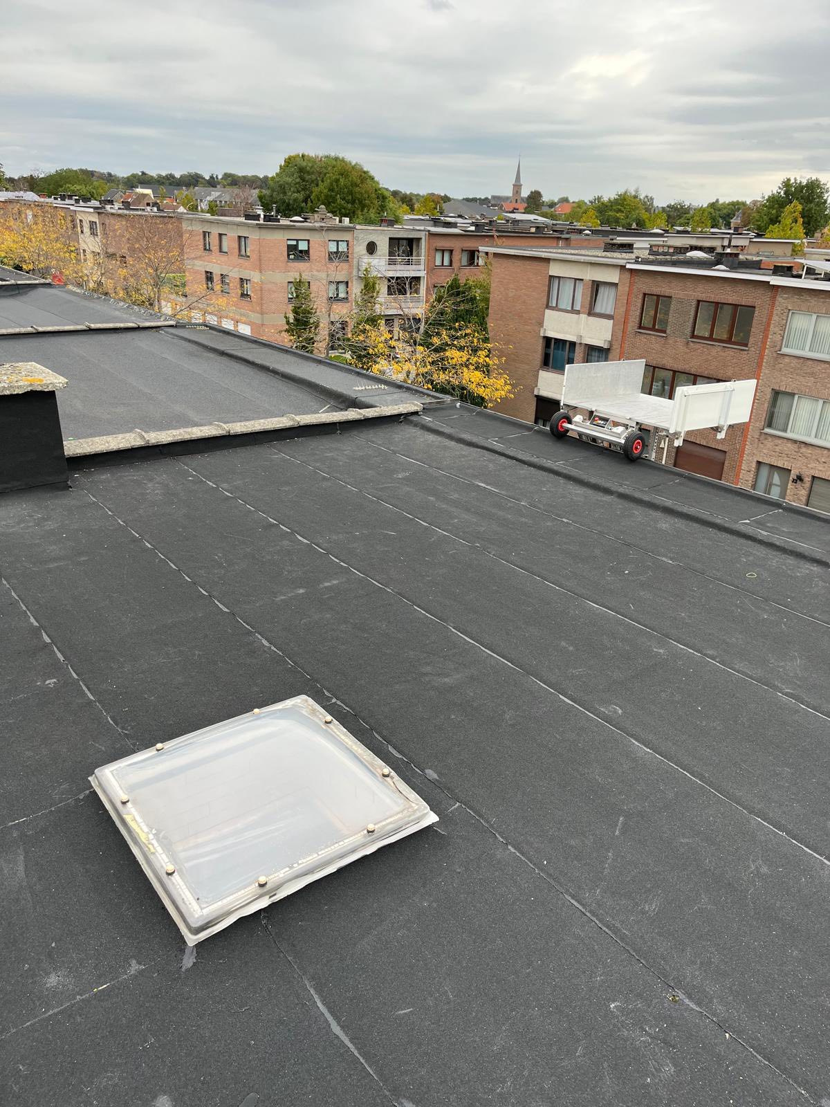 Plat dak met lichtkoepel - appartement